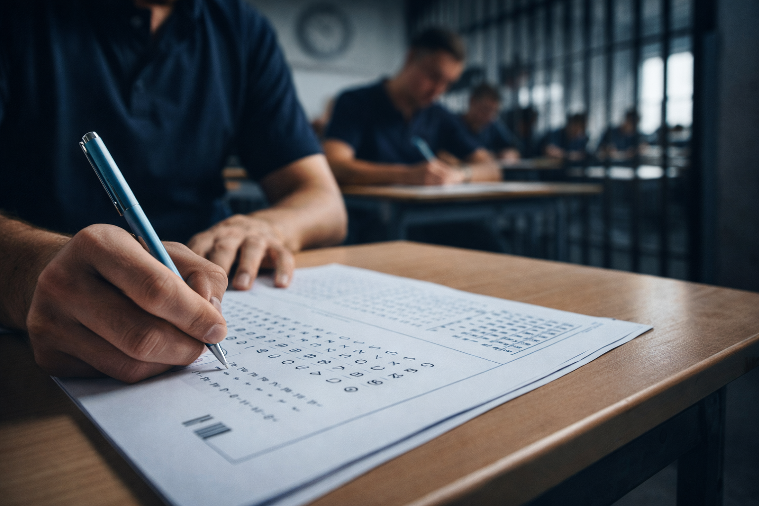 Pruebas de funcionario de prisiones